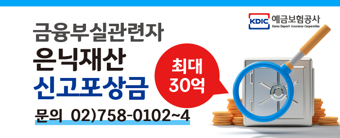 금융부실관련자 은닉재산 신고